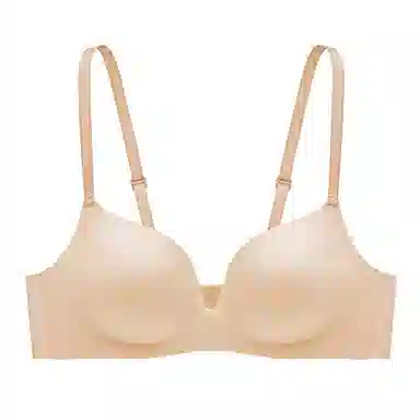 曼妮芬 纯色光面简约小胸聚拢收副乳文胸 女款