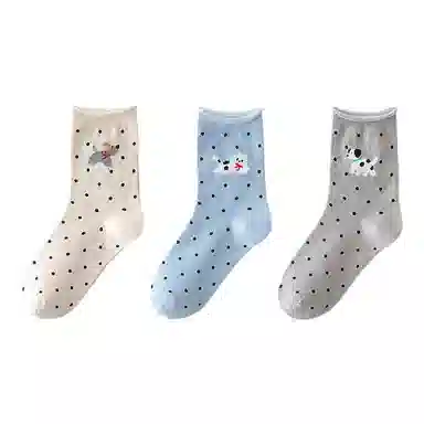 恒源祥 卡通舒适透气吸湿排汗中筒袜 女款 组合装