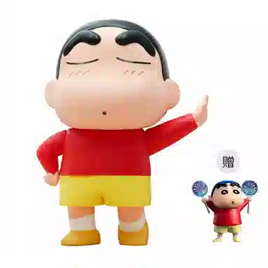 简动文创 蜡笔小新大娃大号公仔 比例手办