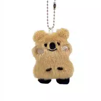千桐 呆萌短尾熊 小考拉 卡通治愈创意手机绳包包挂饰行李箱卡通玩偶#好运 毛绒 挂件 男女同款情侣款