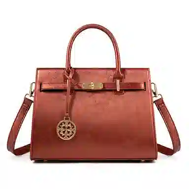 维尼奥 新中式国风提花刺绣高级感时尚气质 合成革 单肩斜挎手提包 常规 女款 红色