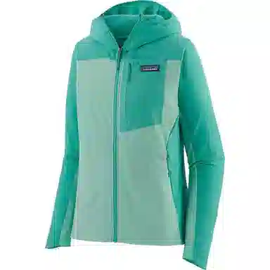 patagonia R1 Crossstrata Hoody Logo