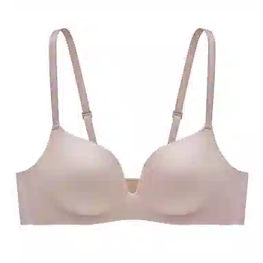 曼妮芬 纯色光面简约小胸聚拢收副乳文胸 女款