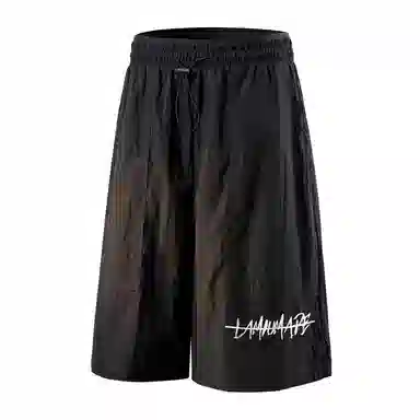 兰缪 基础款简约轻便通勤日常舒适美式复古百搭户外宽松运动休闲短裤 男女同款