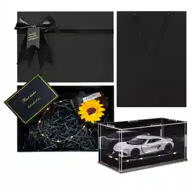 金车将 柯尼塞格 双子座 仿真合金车模 氛围感灯光展示礼盒礼袋 成品模型