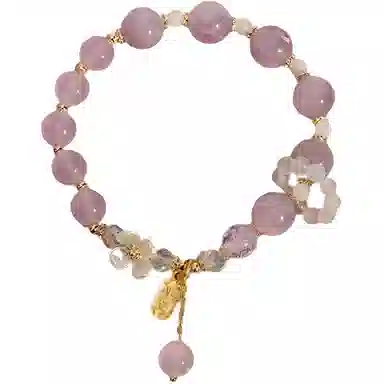 【紫属于你】 指尖瑰宝 能量薰衣草花朵平安牌开启生活的小确幸紫定能成学业进步考研上岸#好运天然 紫水晶 手串 女款