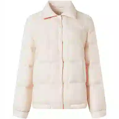 坦博尔 纯色单排扣长袖羽绒服 女款