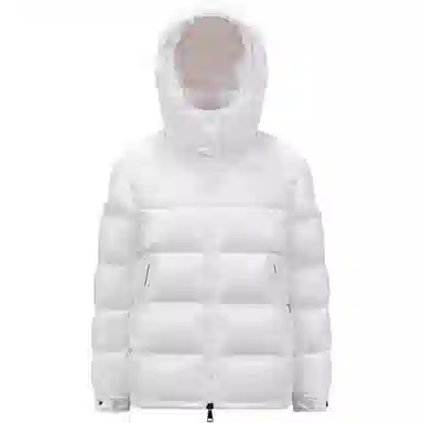 Moncler FW24 Hooded Down Jacket White