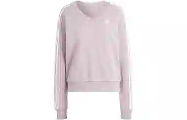 adidas Essentials 3-Stripes V-Neck Sweatshirt V