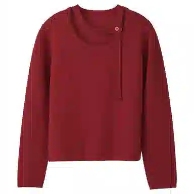 法儿家 飘带韩系毛衣打底衫针织衫 女款