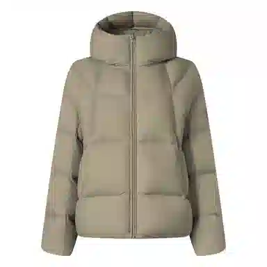 坦博尔 简约纯色连帽羽绒服 女款