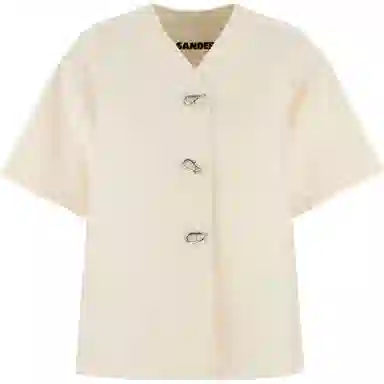 Jil Sander FW24 Single-Breasted Shirt White