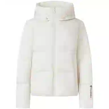 坦博尔 连帽纯色加厚羽绒服 女款