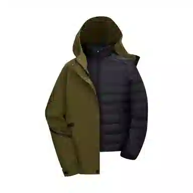 鸭鸭 时尚一衣三穿连帽羽绒服 女款