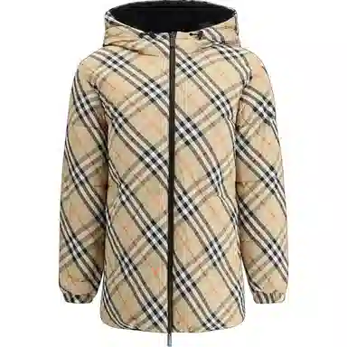 Burberry Check Reversible Hoodie Jacket