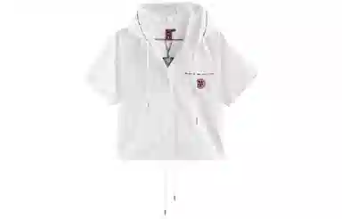 鬼洗 蓝印绣花纽扣肩宽外套 女款