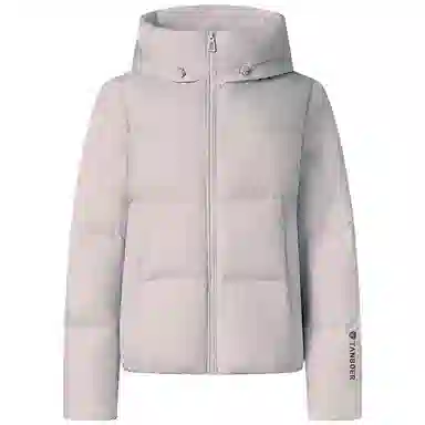 坦博尔 连帽纯色加厚羽绒服 女款