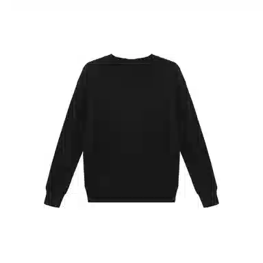 麓蔓蒂 纯色圆领提花长袖针织衫 女款