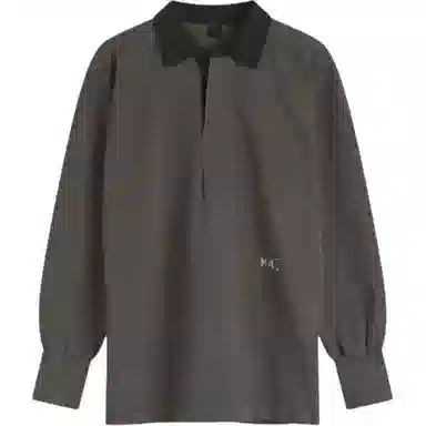 Maison Margiela Long Sleeve Polo Anthracite