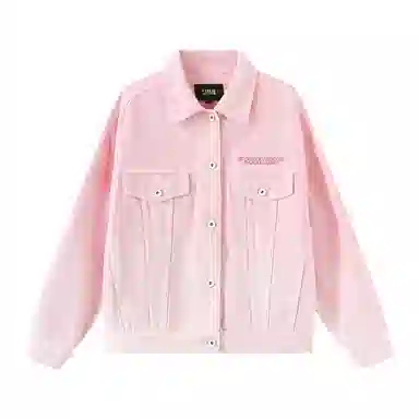 森马 渐变宽松刺绣牛仔夹克 女款