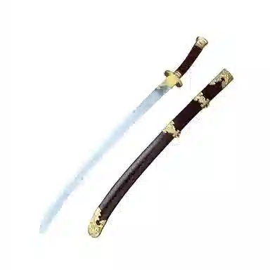 天予小镇 古代汉剑宝剑软胶材质刀剑兵器 大号拔刀剑 成品模型