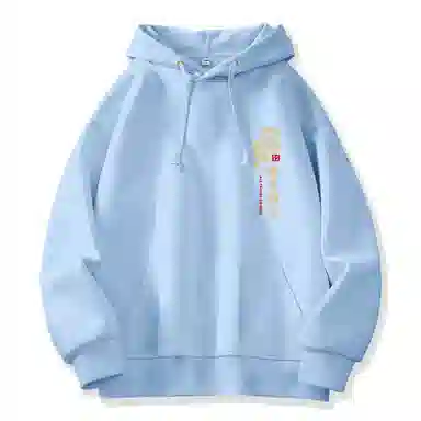 棉致 本命年红色诸事顺遂蛇年宽松加绒舒适连帽重磅纯色百搭潮牌休闲落肩长袖卫衣 男女同款