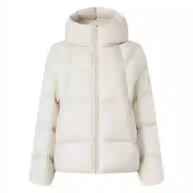 坦博尔 简约纯色连帽羽绒服 女款