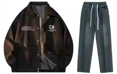 A.X.S.K Coach Jacket Set