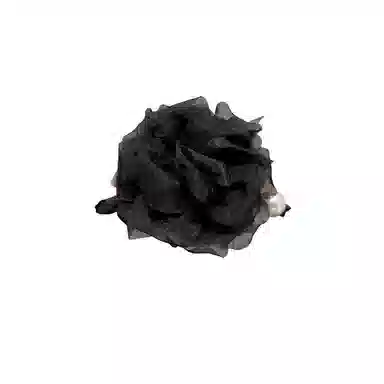 水中玉 法式玫瑰抓夹高级感泡泡花朵发卡后脑勺头发鲨鱼夹头饰 布艺 发夹 女款