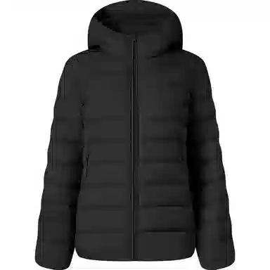 坦博尔 连帽短款纯色羽绒服 女款