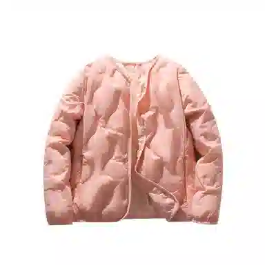 鸭鸭 单排扣宽松纯色日系简约百搭外穿内搭时尚轻薄羽绒服 女款