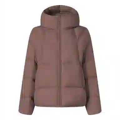 坦博尔 简约纯色连帽羽绒服 女款