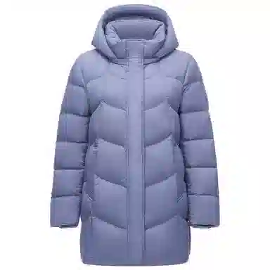 坦博尔 可脱卸帽蓄热科技保暖羽绒服 女款