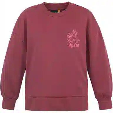 Timberland Crewneck Fleece Sweatshirt Burgundy