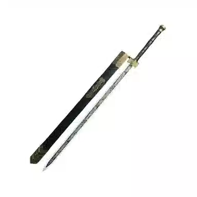天予小镇 发光袖白雪带灯光 剑木刀带鞘古风 汉服道具武士刃 成品模型