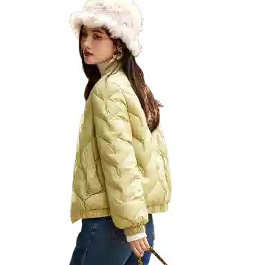 【dme】 气质纯色简约短款保暖羽绒服 女款