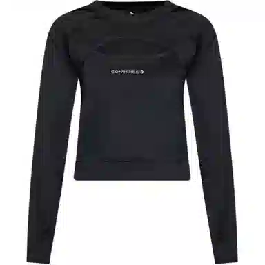 Converse Bluse Twisted Schwarz Relaxed Fit T