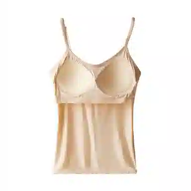 欧迪芬 亲肤柔软透气无痕有垂感细肩带弹力不勒防垂夏季背心 女款