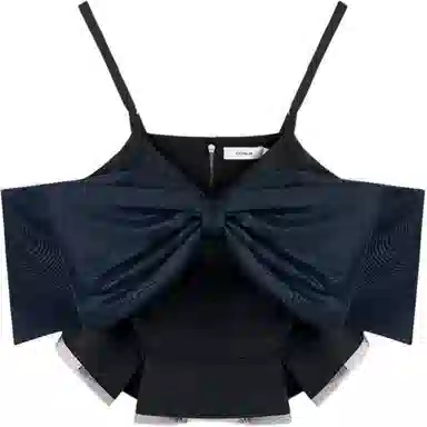 COACH SS24 Bow Zip Tank Black