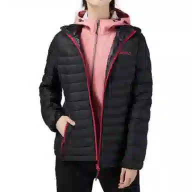 探路者 城市户外系列 鸭绒防风保暖羽绒服 女款 黑色