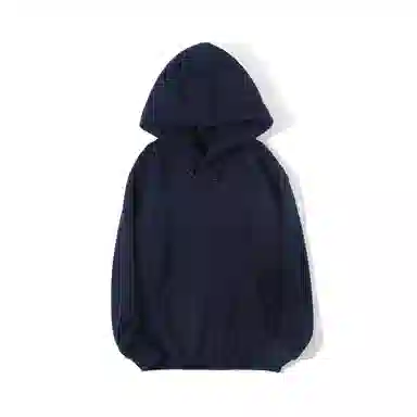 重磅基础 日系休闲加绒连帽长袖宽松卫衣 男女同款 纯色