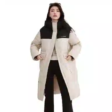鸭鸭 连帽拉链长袖羽绒服 女款