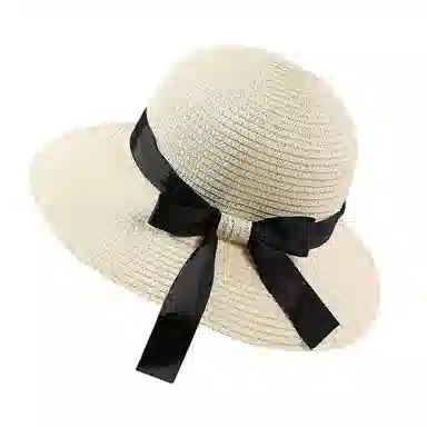 祎步康 韩版潮简约百搭遮阳防晒日系可折叠 纸草 渔夫帽 女款