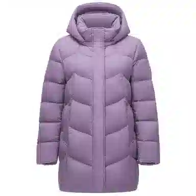 坦博尔 可脱卸帽蓄热科技保暖羽绒服 女款