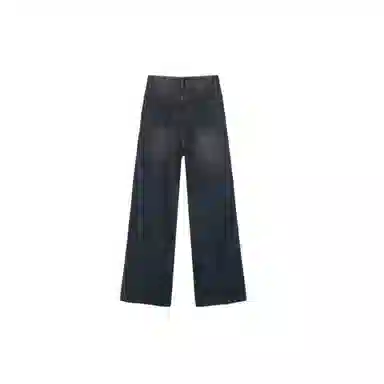 木清清 高腰舒适百搭牛仔裤 女款 复古蓝