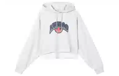 adidas Originals Cropped Hoodie Light Grey