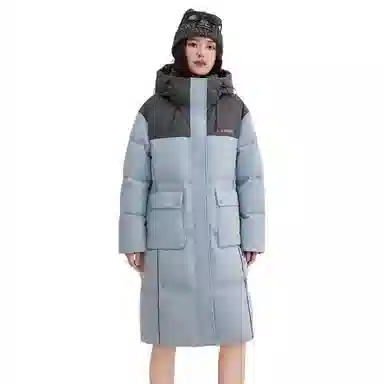 鸭鸭 连帽拉链长袖羽绒服 女款