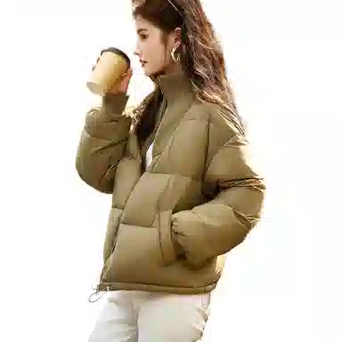 【dme】 小个子短款显高立领保暖羽绒服 女款