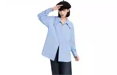 柏黛妃 纯色简约长袖衬衫 女款