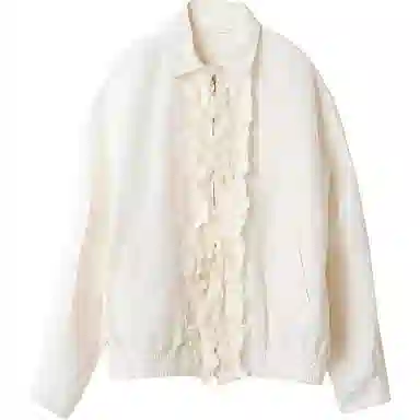 MIU MIU Washed slubbed canvas blouson jacket